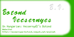 botond vecsernyes business card